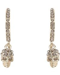McQueen - "Skull" Hoop Earrings - Lyst
