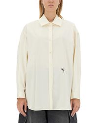 Palm Angels - Shirt With Embroidered Logo - Lyst