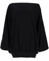 MM6 by Maison Margiela - Maglia Asimmetrica A Maniche Lunghe - Lyst