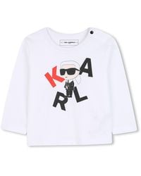KARL LAGERFELD - T-Shirt With Logo - Lyst