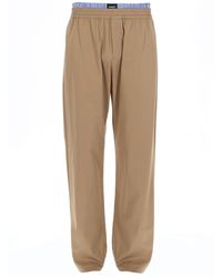 MSGM - Cotton Elastic Waist Pants - Lyst
