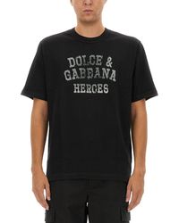 Dolce & Gabbana - T-Shirt Con Logo - Lyst