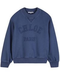 Chloé - Felpa Con Logo - Lyst