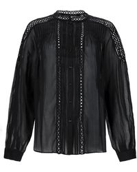 Isabel Marant - Blusa "Polda" Plissettata - Lyst