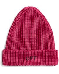 Off-White c/o Virgil Abloh - Cappello Beanie Con Logo - Lyst