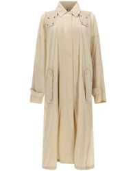Sportmax - Long Raincoat With Hood - Lyst