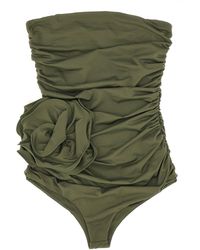 Magda Butrym - Costume Intero Con Rosa - Lyst