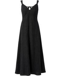 120% Lino - Abito Con Scollo A V - Lyst