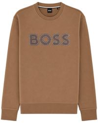 BOSS - Felpa Con Logo - Lyst
