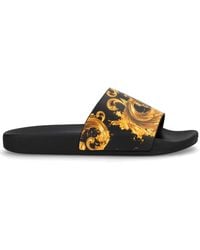 Versace Jeans Couture - Slides With Print - Lyst