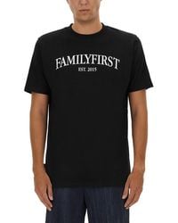 FAMILY FIRST - T-Shirt With Logo - Lyst