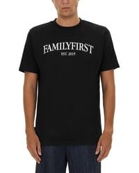 FAMILY FIRST - T-Shirt With Logo - Lyst