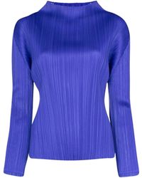 Pleats Please Issey Miyake - Monthly Colours January Plissé-Effect Top - Lyst