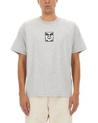 Obey - T-Shirt With Logo - Lyst