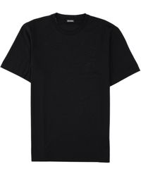 ZEGNA - Minimalist Crew Neck Cotton T-Shirt - Lyst