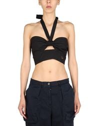 1/OFF - Top With Crossed Straps - Lyst