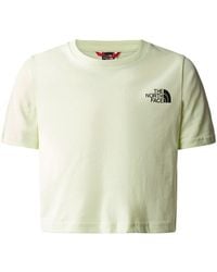 The North Face - Crop Simple Dome Tee - Lyst