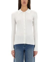 Michael Kors - Ribbed Cardigan-Donna - Lyst