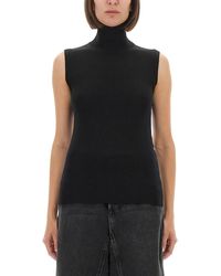 Sportmax - Solid Turtle Neck Top - Lyst