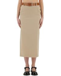 Moschino - Tailored Twist" Long Skirt - Lyst