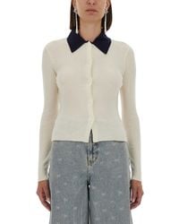 Self-Portrait - Merino Wool Cardigan - Lyst