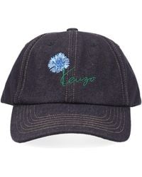 KENZO - Cappello Da Baseball Con Logo Ricamato - Lyst