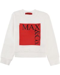 MAX&Co. - Felpa Girocollo Con Logo - Lyst