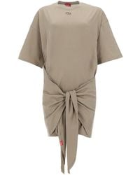 DIESEL - Abito T-Shirt Con Nodo Frontale - Lyst