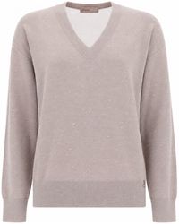 Herno - Maglia Con Scollo A V - Lyst
