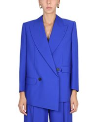 McQueen - Structured Double-Breasted Jacket - Lyst