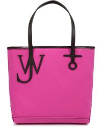 JW Anderson - Canvas Tote Bag With Leather Trim - Lyst