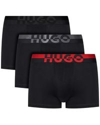 HUGO - 3-pack Boxer Shorts With Logo - Lyst