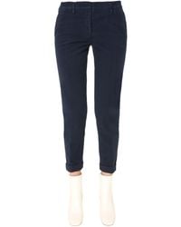 Aspesi - Slim Fit Trousers - Lyst