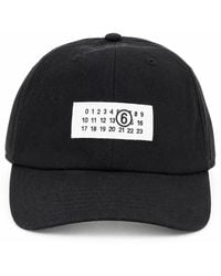 MM6 by Maison Margiela - Cappello Da Baseball Con Patch Logo - Lyst
