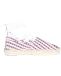 Thom Browne - Striped Seersucker Cotton Espadrilles - Lyst