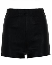Rick Owens - Shorts Dirt Bolan Cut-Off Leather Cotton Spandex - Lyst