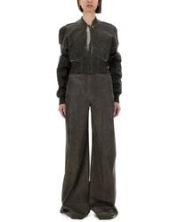 Rick Owens - Flight Jkt" Cropped Bomber Jacket - Lyst