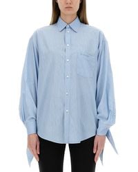 Balenciaga - Blouse With Knotted Cuffs - Lyst