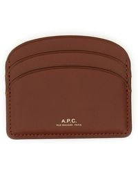 A.P.C. - Demi Lune Card Holder - Lyst
