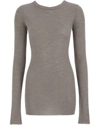 Rick Owens - T-Shirt A Manica Lunga - Lyst