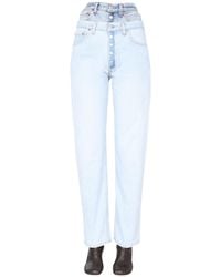 1/OFF - Double Waisted Remade Levis 501 Cotton Denim Jeans - Lyst