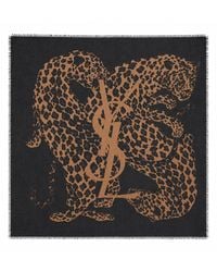 Saint Laurent - Sciarpa Cassandre - Lyst