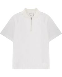 Sacai - Polo Shirt With Zipper - Lyst