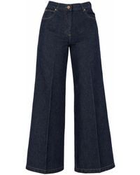 Aspesi - Wide Leg Jeans With High Waist - Lyst