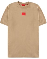 HUGO - T-Shirt Con Patch Logo - Lyst