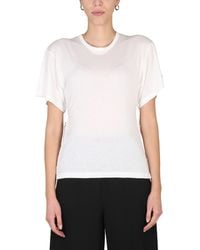 Stella McCartney - Crew-Neck T-Shirt With Unique Chain Detail - Lyst