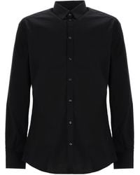 Dolce & Gabbana - Classic Stretch Cotton Short Sleeve Shirt For - Lyst