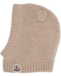 Moncler - Balaclava Con Orecchiette E Logo Applicato - Lyst
