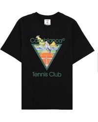 CASABLANCA - T-Shirt Con Stampa - Lyst