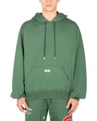 Gcds - FELPA OVERSIZE FIT IN COTONE CON LOGO GOMMATO - Lyst